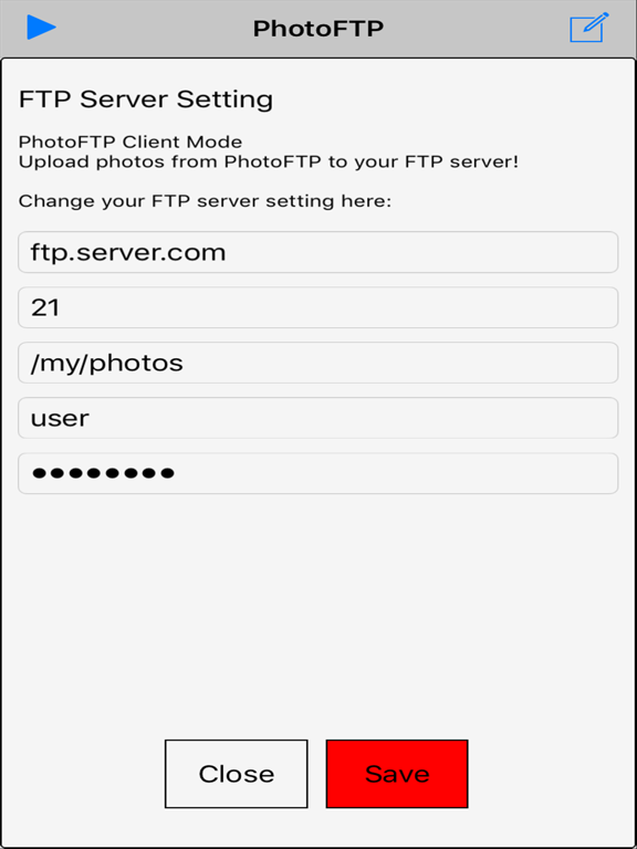 Screenshot #6 pour PhotoFTP Lite
