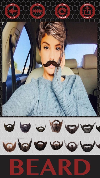 Beard and hair stickers mustaches photo editor screenshot-4