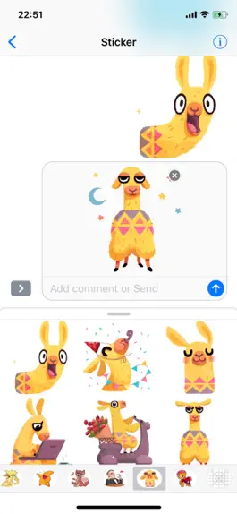 Game screenshot Hipster Lama Funny Stickers apk