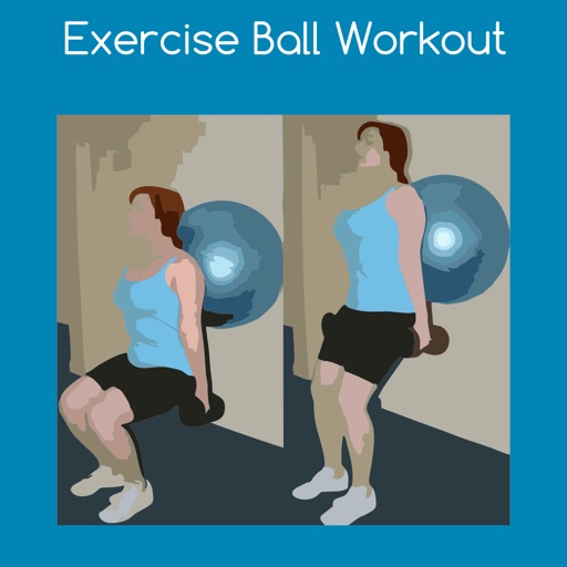 Exercise ball workout icon