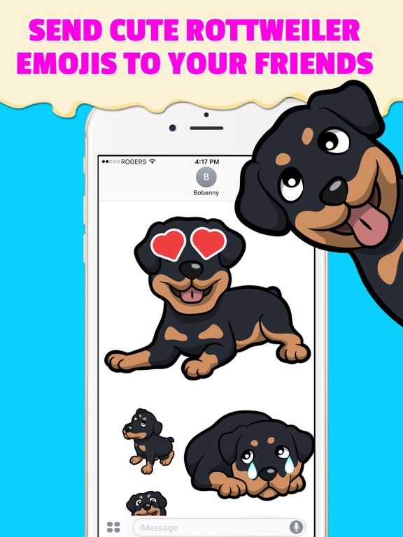 Screenshot #4 pour RottyEmoji - Rottweiler Emoji Keyboard & Stickers