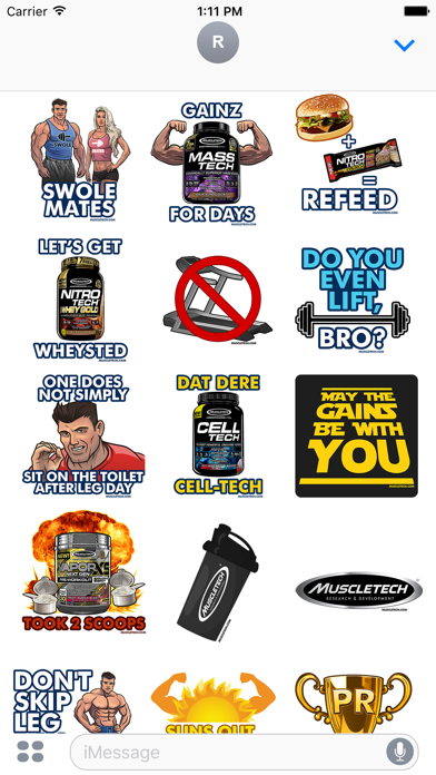 Screenshot #1 pour MuscleTech Stickers