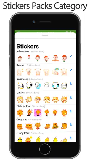 Скриншот Stickers PRO WA на iPhone 2