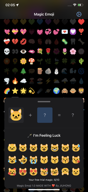 ‎Magic Emoji: merge two emojis Screenshot