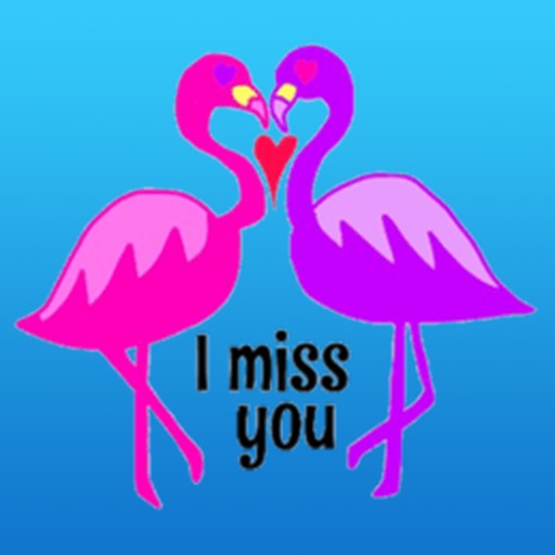 Lovely Pink Flamingo Sticker