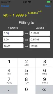 gompertz function graphing calculator and fitter iphone screenshot 2