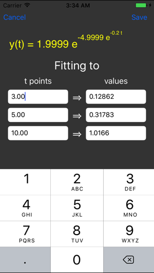 Gompertz function graphing calculator and fitter(圖2)-速報App