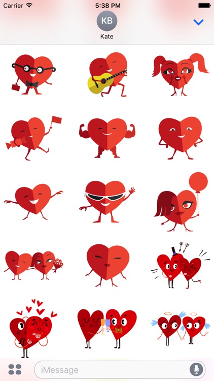 Heart 2 Heart - Valentine Love Stickers screenshot-3