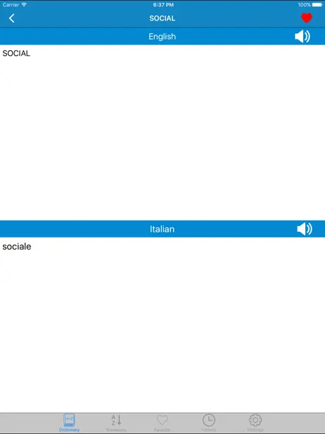 Italian to English & English to Italian Dictionary