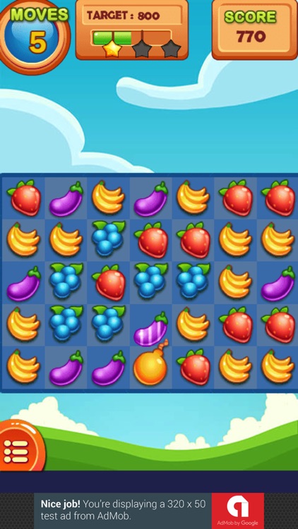 Fruit Crush - Match 3 puzzle game