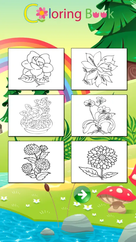 Beautiful Flowers Coloring Pages For Kids