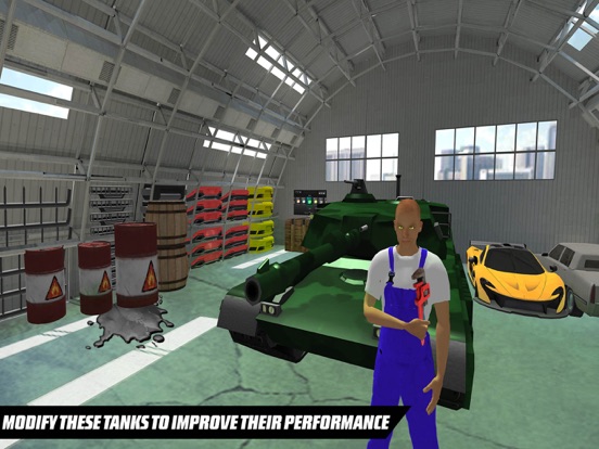 US Military Tank Mechanic Garage – Repair Workshop iPad screenshot