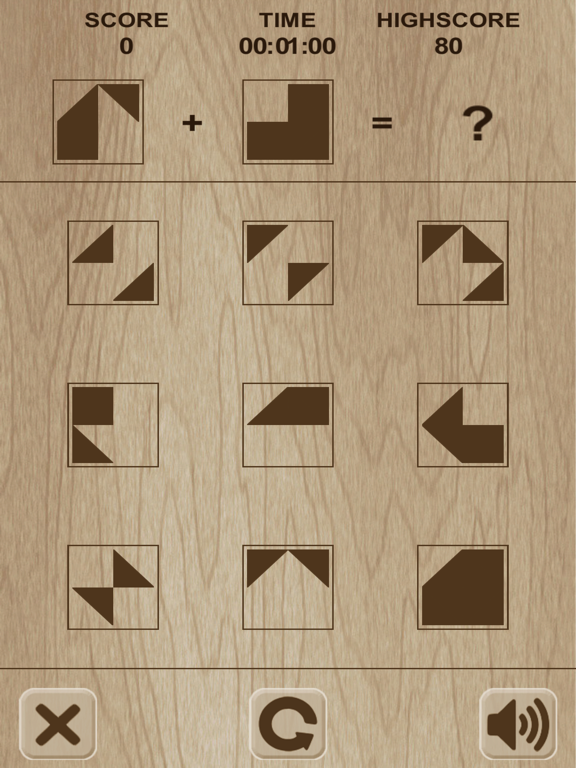 Simple shape's puzzle iPad screenshot