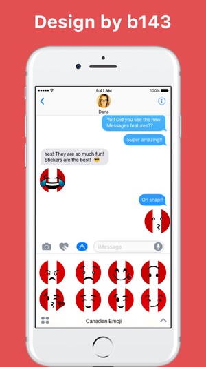 iMessage Canadian Emoji贴纸，设计：b143(圖1)-速報App