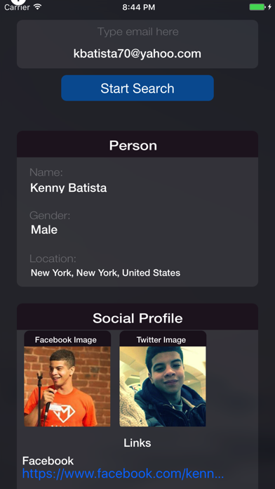 Findr - Social profiles tracker for messenger Screenshot 1