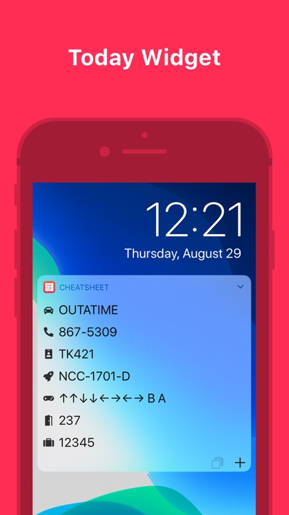 Cheatsheet — Quick Note Widget screenshot-5