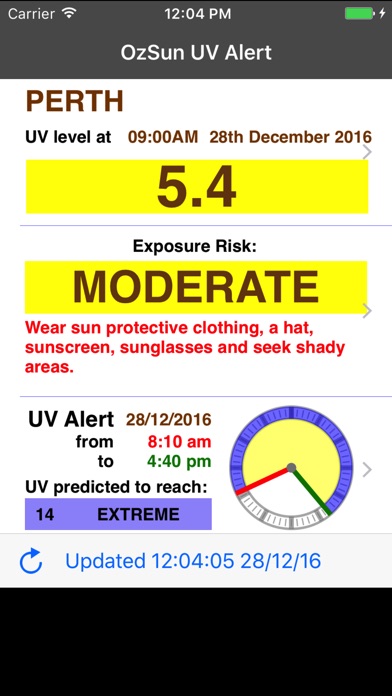 【图】OzSun UV Alert(截图2) 【图】OzSun UV Alert(截图2)