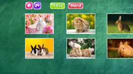 Game screenshot Rabbit Animal Jigsaw Puzzle Drag and Drop for Kids apk