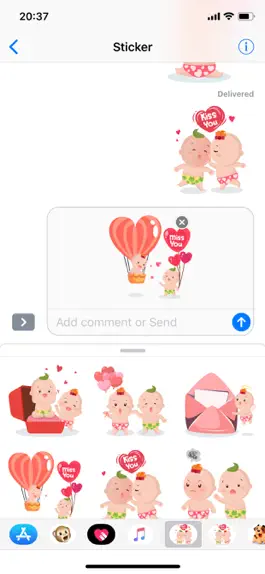 Game screenshot Valentine Emoji Funny Stickers hack