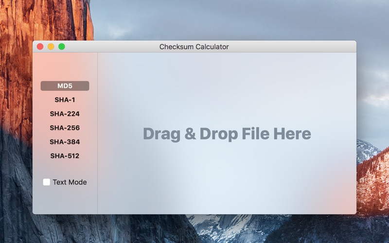 Screenshot #1 pour Checksum Calculator