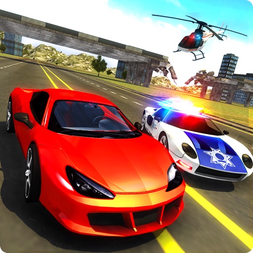 Police Car Chase Smash vs Criminal Gangster Escape iOS App