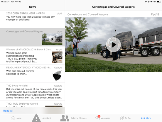 TMC Driver Connect iPad screenshot 8 - Business app
