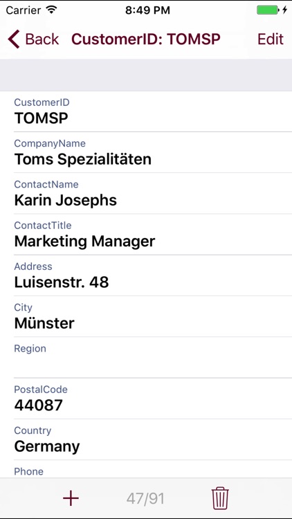 Access Mobile Database Client