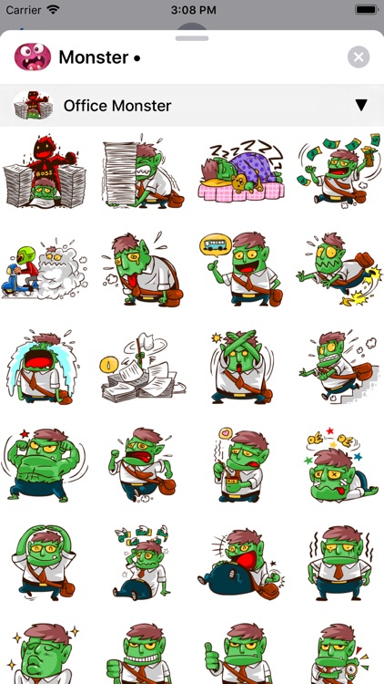 Crazy Monster Stickers screenshot-3