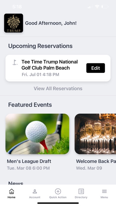 Trump Golf West Palm Beach Screenshot