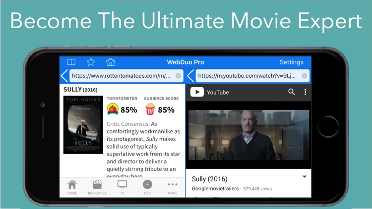 WebDuo Pro - Multitasking Dual Web Page Browsers