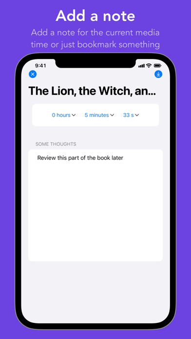 Audio Book Notes Player Screenshot