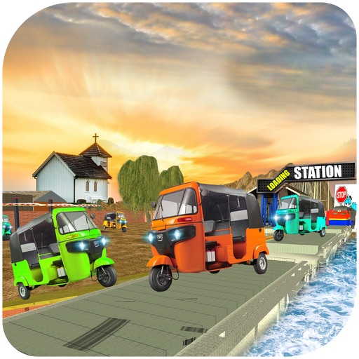 Tuk Tuk Cargo Train : Cargo Drive Simulation - Pro icon