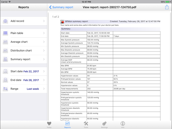 Screenshot #4 for BPMon Pro - Pressure Monitor