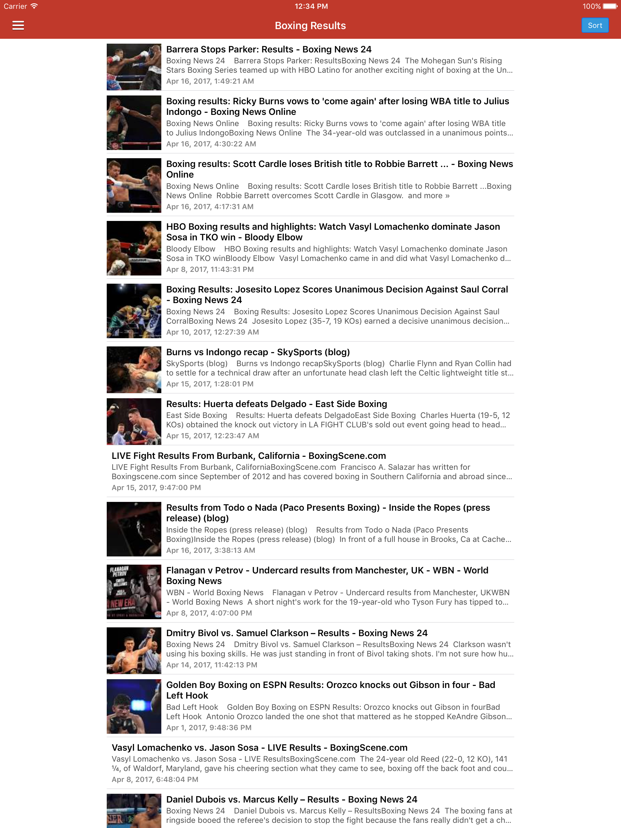Boxing News Now - Schedules & Latest Results screenshot 7