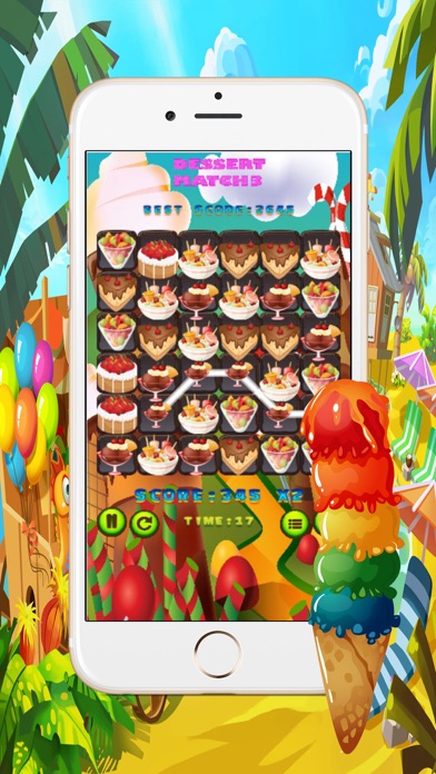 Dessert Match3 Games - マッチ3 マッチ棒 ミニパズルのおすすめ画像3