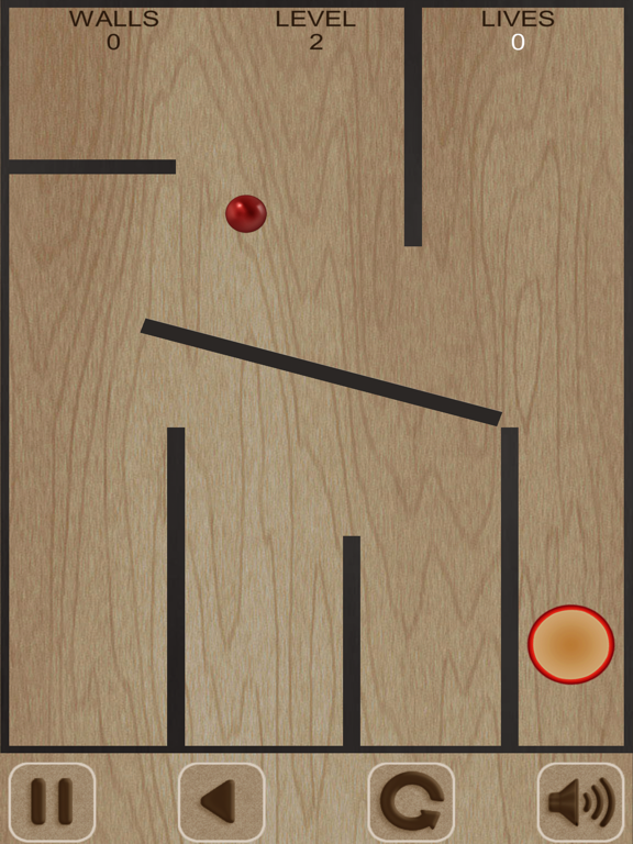 Flying Red Ball and Walls