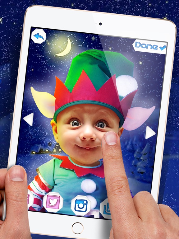Screenshot #5 pour Éditeur De Photos Elf - Noël Caméra Autocollants