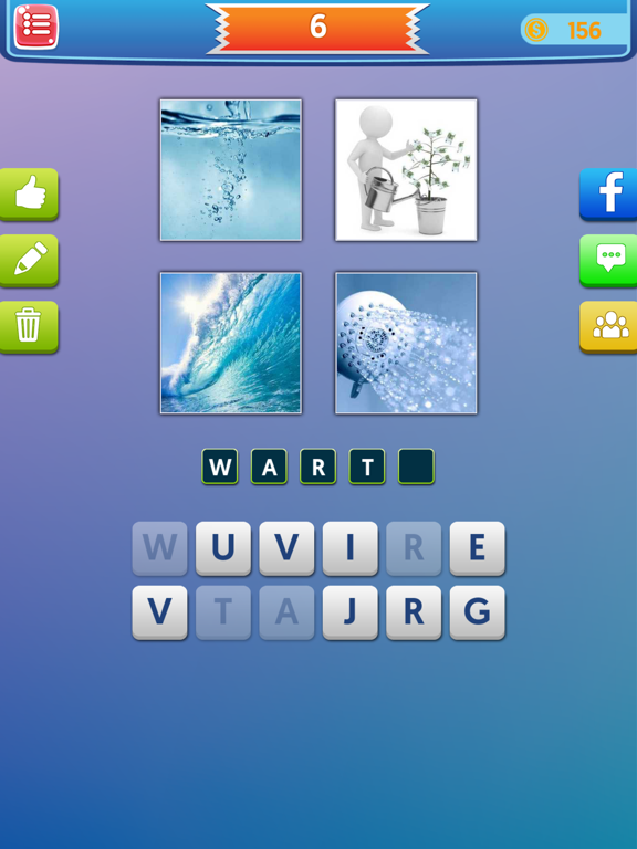Screenshot #5 pour Pics to Word Puzzle-4 Pics Guess What's the 1 Word