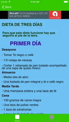 Game screenshot Dietas Para Bajar De Peso apk