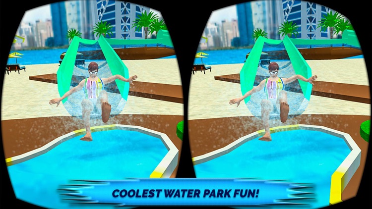 VR Beach Water Sliding - Water stunt & ride screenshot-4