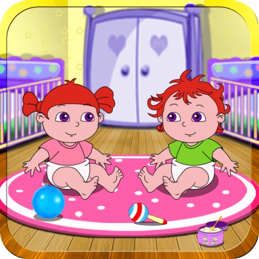 Alice's playingtime with baby twins - free kid games icon