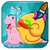 Coloring Book For Kids Games Snail Version