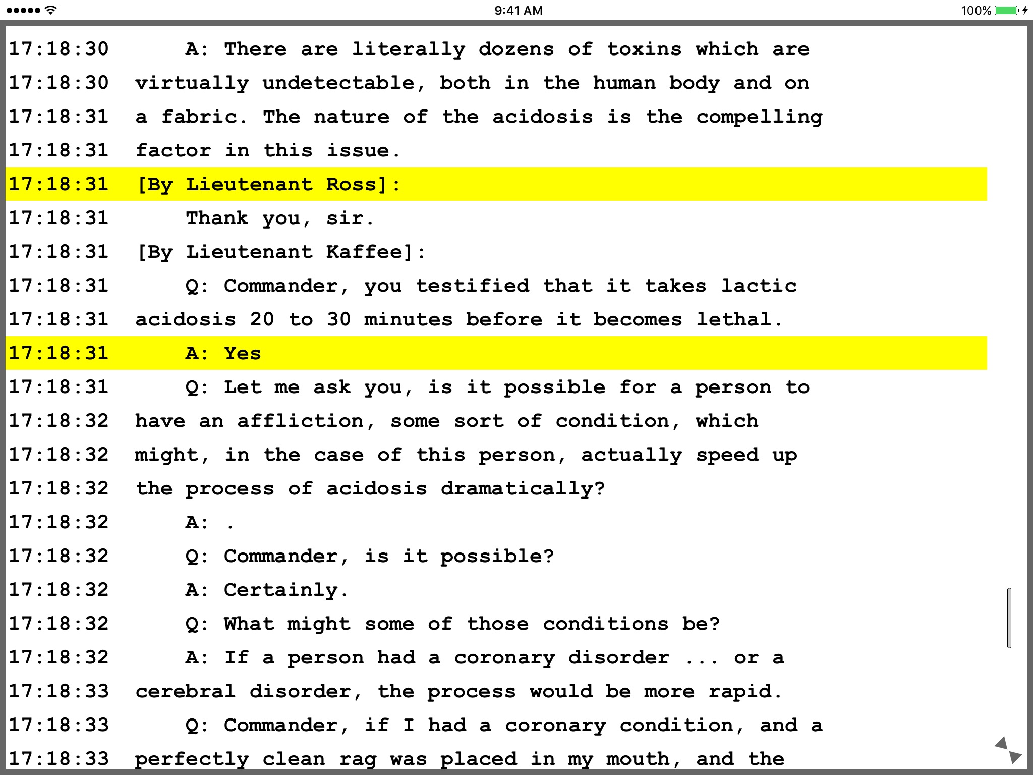 LiveLitigation iPad edition screenshot 3