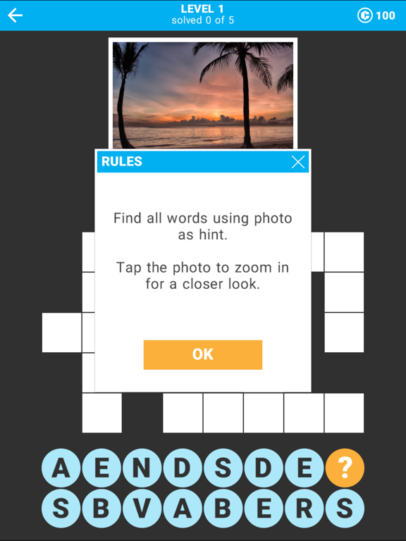 Mom's Crossword with Pictures iPad screenshot 1 - Games app