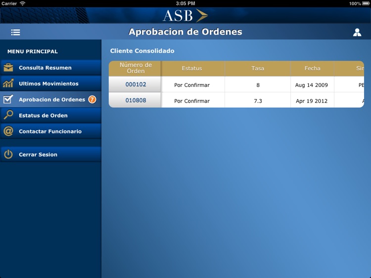 ASB Móvil para iPad screenshot-3