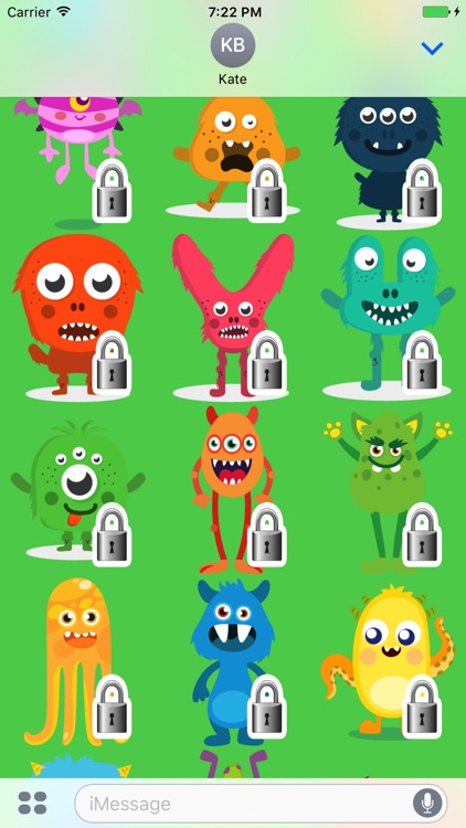 Monsters Sticker Pack screenshot-3