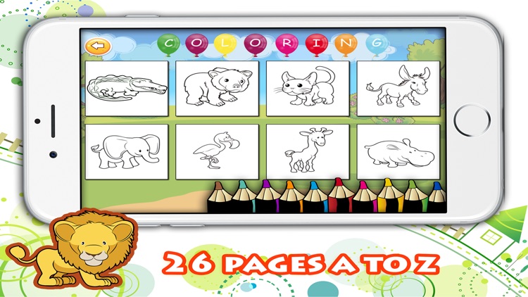 ABC Animals alphabet coloring book – Best 26 Pages screenshot-3