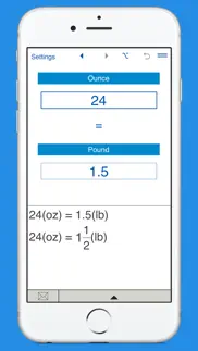 pounds to ounces and oz to lbs weight converter iphone screenshot 2