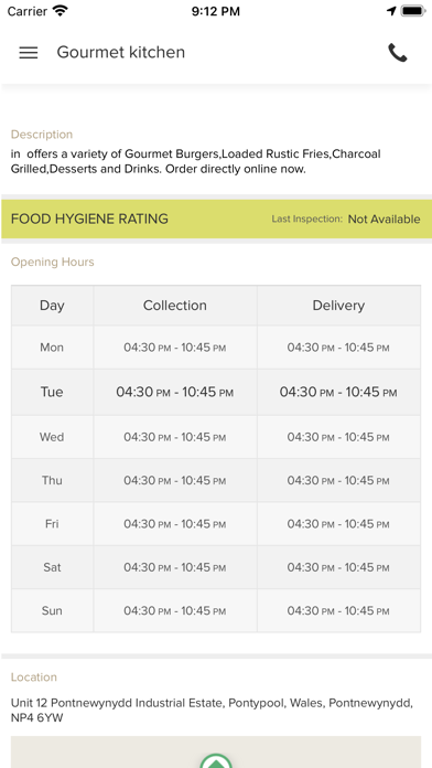 Gourmet kitchen Pontnewynydd Screenshot