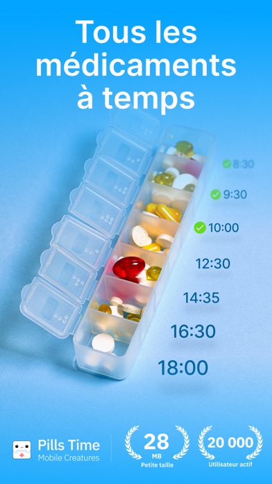 Screenshot #1 pour Rappel & Réveil de Médicament